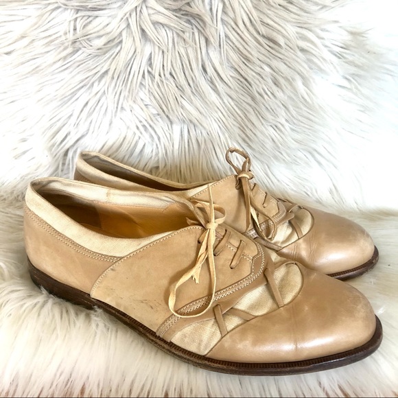 Vintage Bally Leather Oxford Saddle Shoes 9 D - Picture 2 of 11